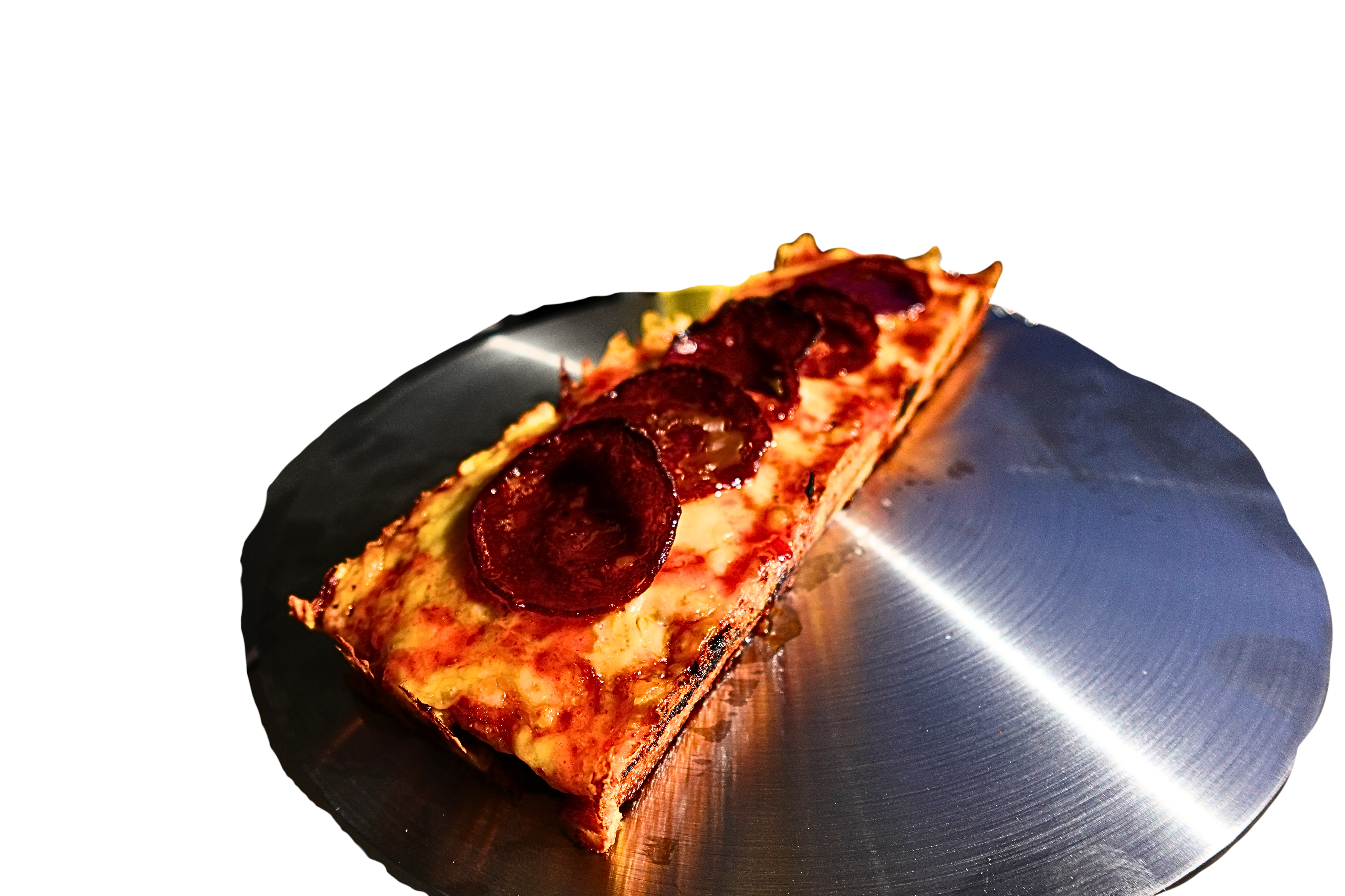 Die Hard Pepperoni — beef pepperoni Detroit-Sicilian slice