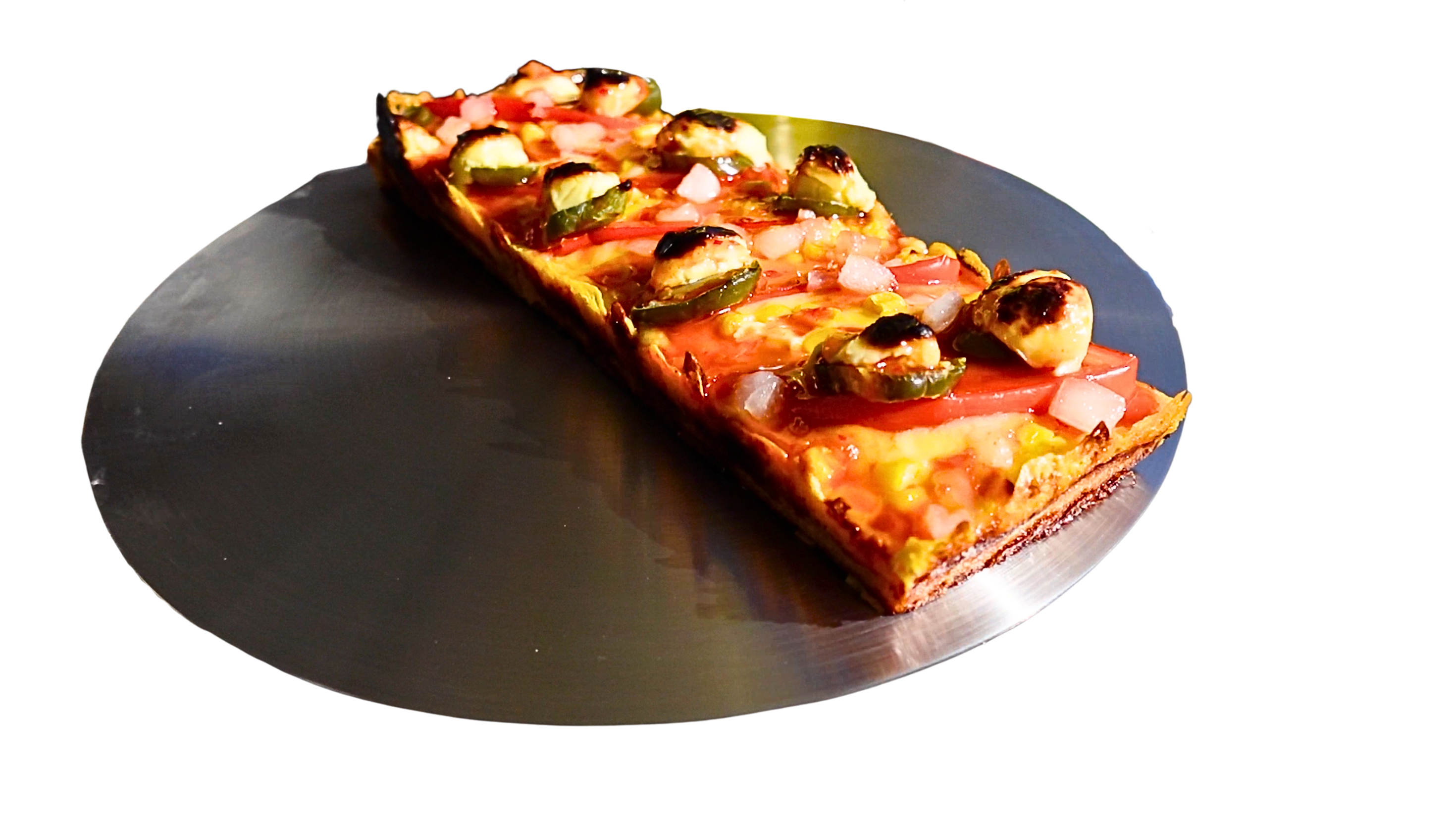 Frida Fiesta — sweet corn, capsicum and jalapeño Detroit-Sicilian slice