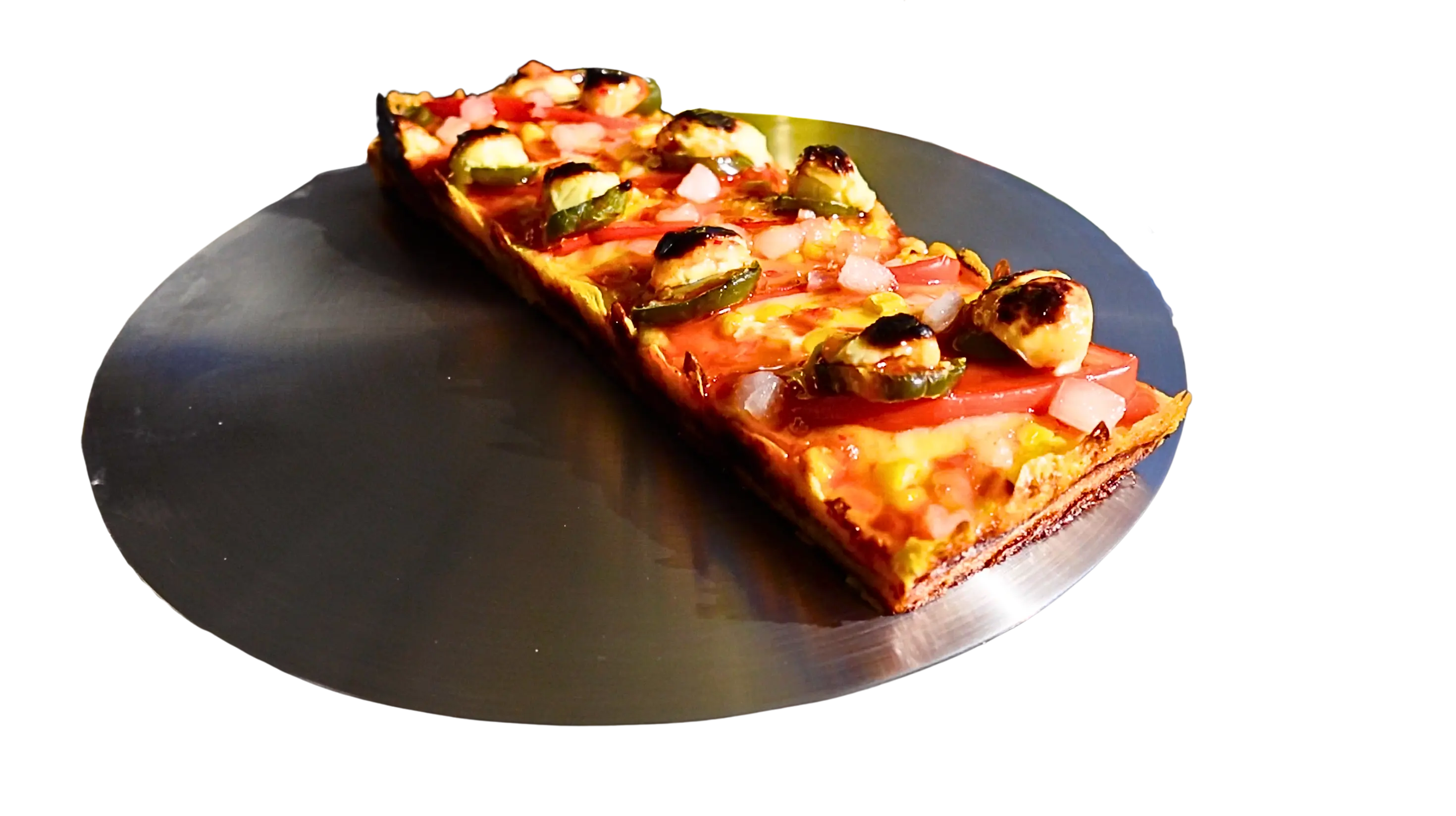 Frida Fiesta, sweet corn, capsicum and jalapeño Detroit-Sicilian slice